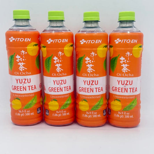 Ito En Oi Ocha Yuzu x Green Tea Unsweetened 500mlx4bottle