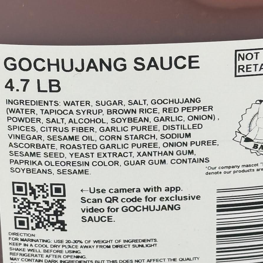 Nippon Shokken Gochujang Sauce 4.7lb