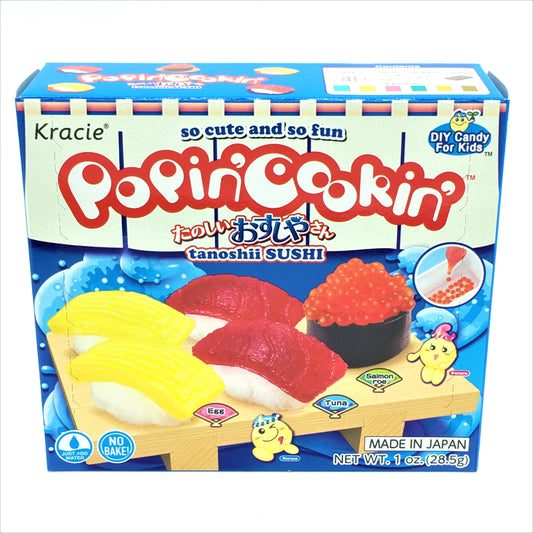 Kracie Popin' Cookin' Diy Japanese Candy Kit, Tanoshii Sushi Shop , 28.5g