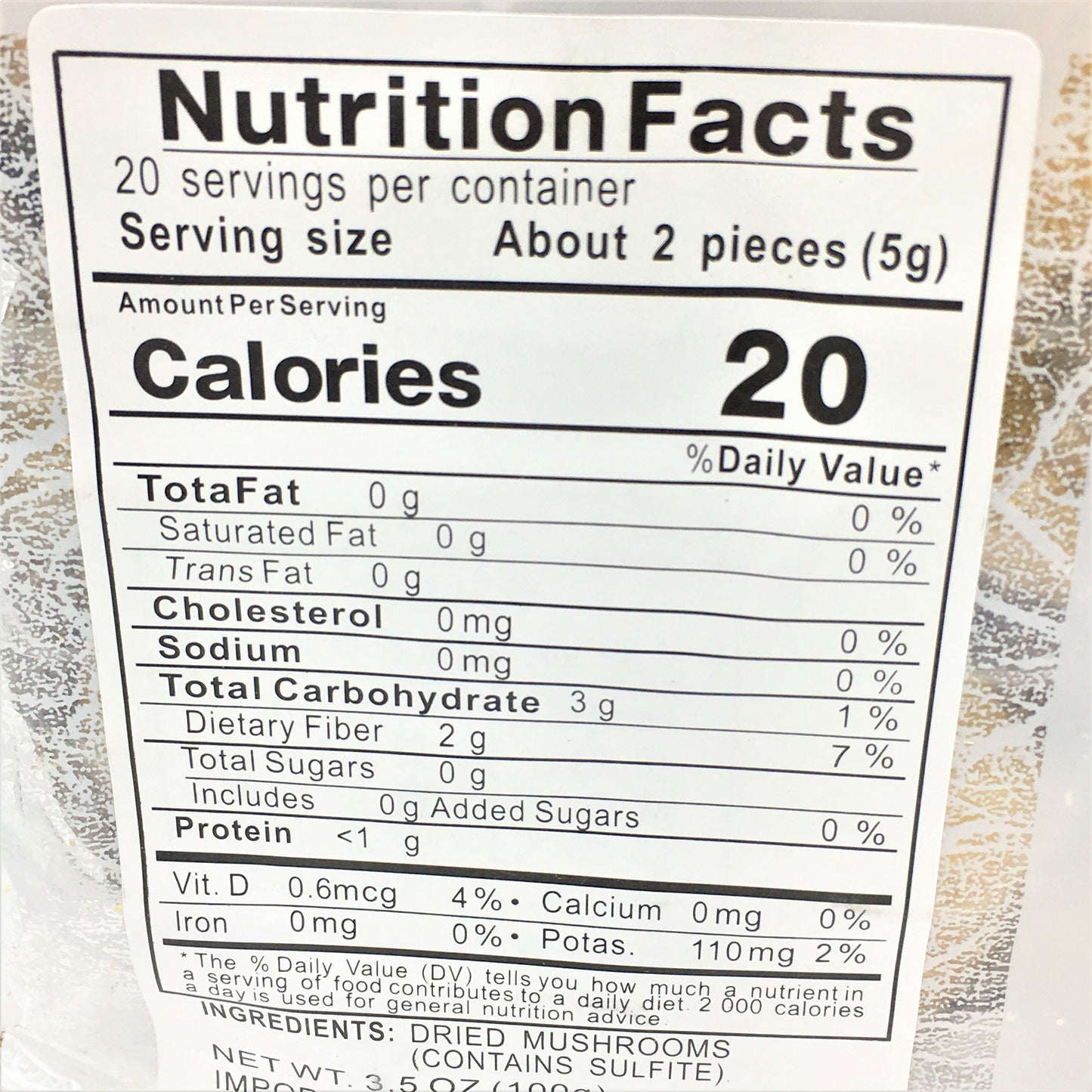 Marusho Dried Shiitake Mushroom 3.5oz