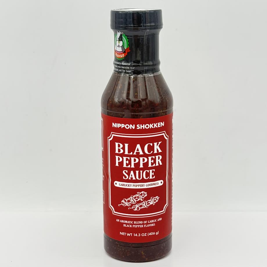 Nippon Shokken Peppery Garlic Flavor Black Pepper Sauce 14.3oz/(406g)