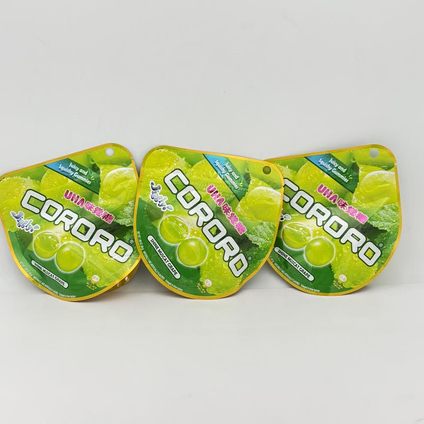 (3CT)Uha Mikakuto Cororo - Shine Muscat Grape Juicy And Squishy Gummies 48g