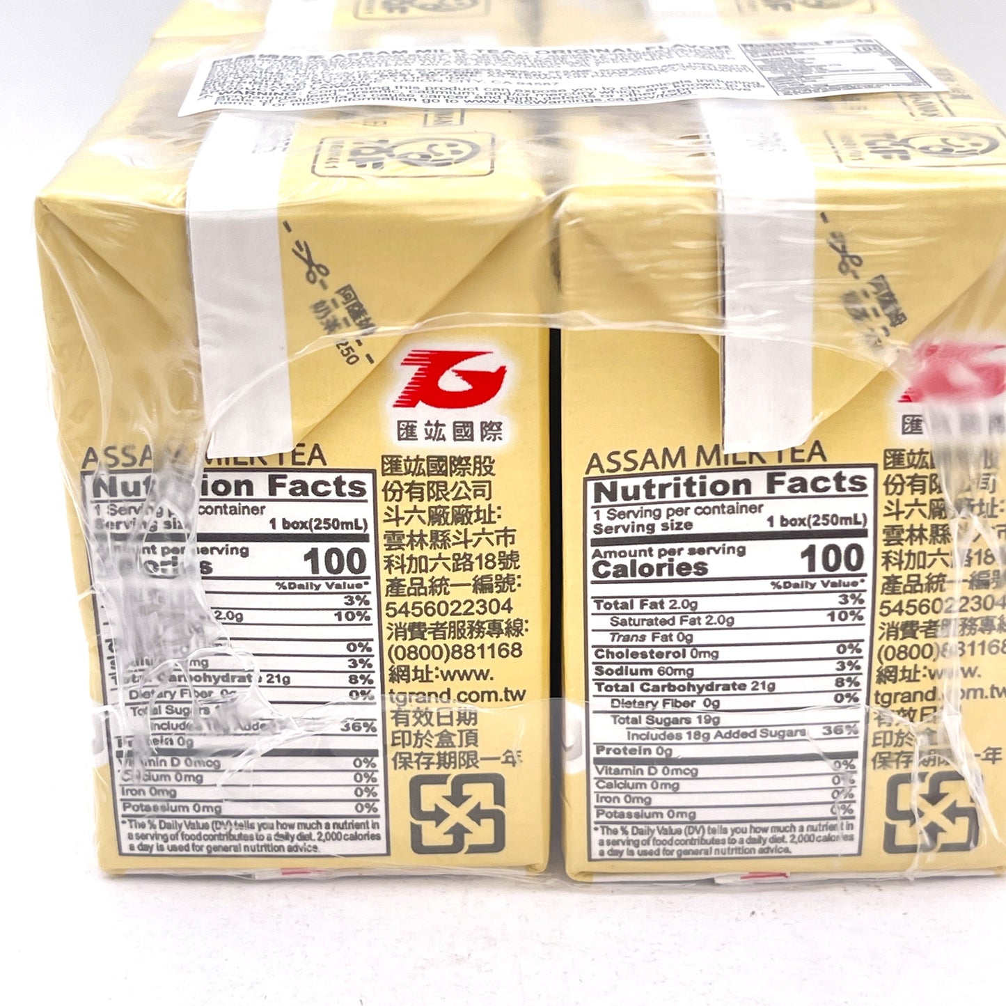 Assam Milk Tea Original Flavor 250mlx6packs阿薩姆奶茶原味