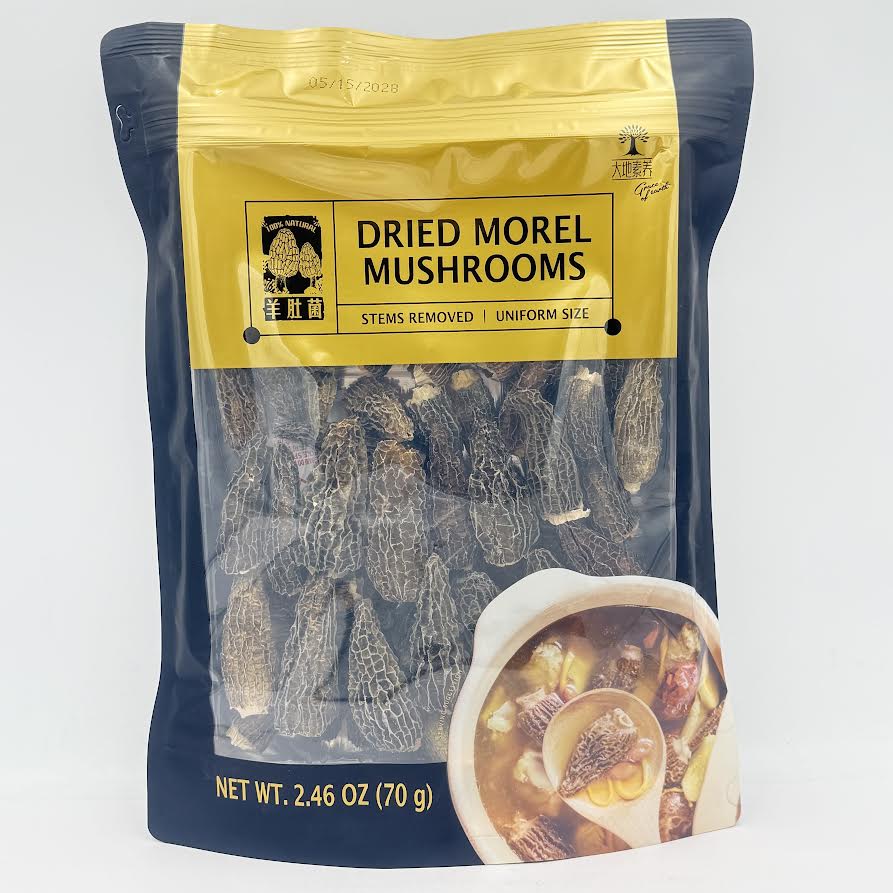 Grace Of Earth Dried Morel Mushrooms 2.46oz/(70g)羊肚菌