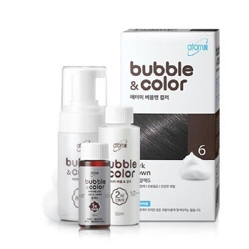 Atomy Bubble & Color - #6 Dark Brown Easy Self Hair Dye Hair Styling