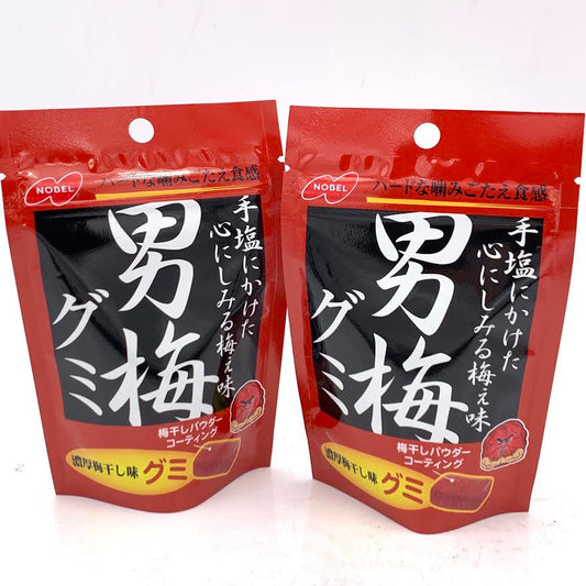 Nobel Otoko Plum Gummy 38gx2bag諾貝爾 男梅紫蘇梅子味糖