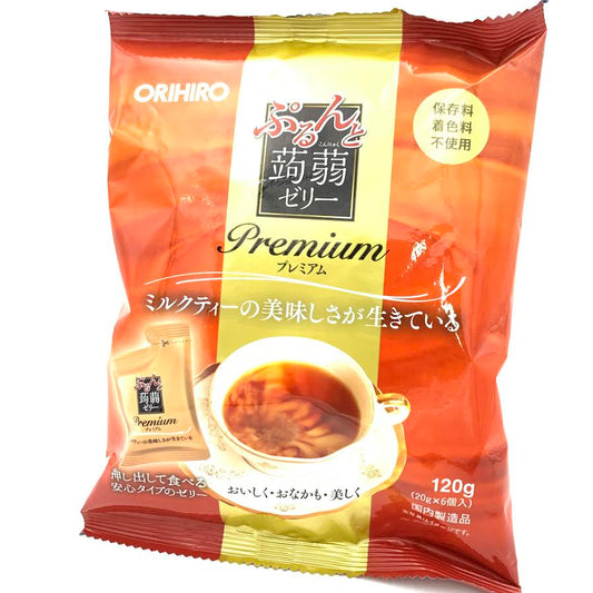 Orihiro Konjac Jelly Premium Milk Tea 120g/(20gX6pc)