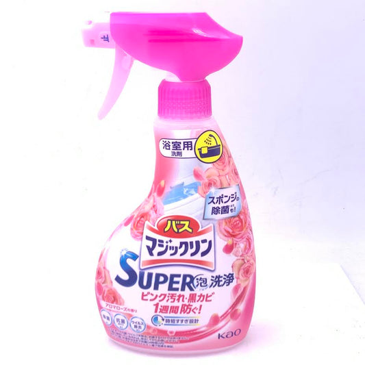 Kao Super Magiclean Bath Clean Rose Scent Cleaner 350ml玫瑰花香浴室除菌消臭清潔噴霧