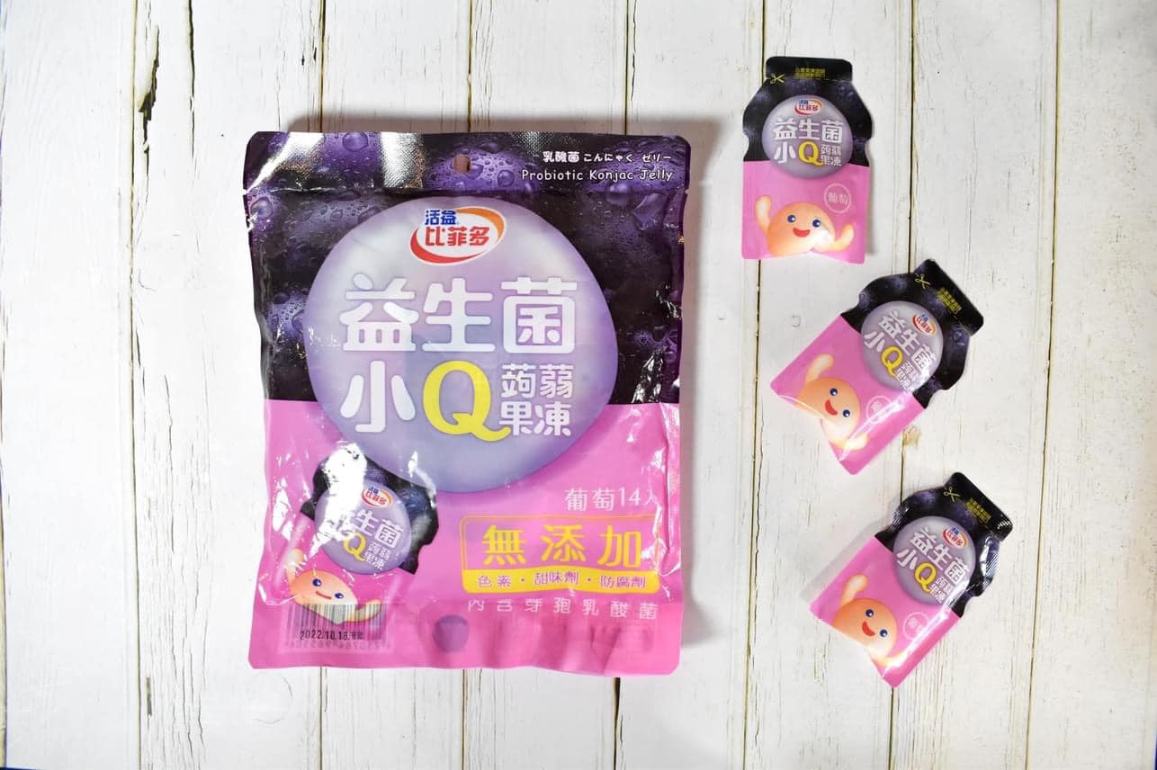 Bifido Konjac Jelly - Grape Flavor 280g/14pcs 比菲多蒟蒻果凍葡萄口味