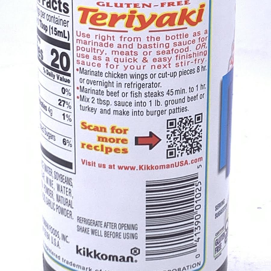Kikkoman Gluten-Free The Original Teriyaki Marinade & Sauce 10oz/296 ml