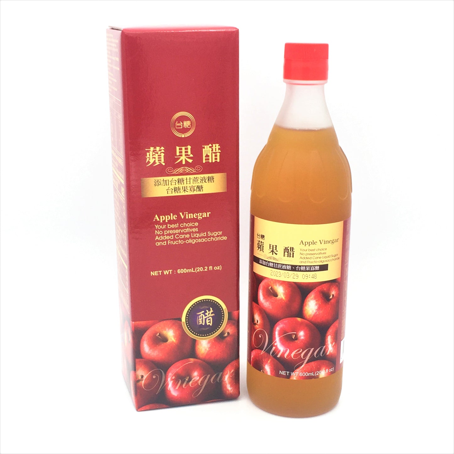 Taitan Apple Vinegar 600ml /20.2oz 台糖蘋果醋
