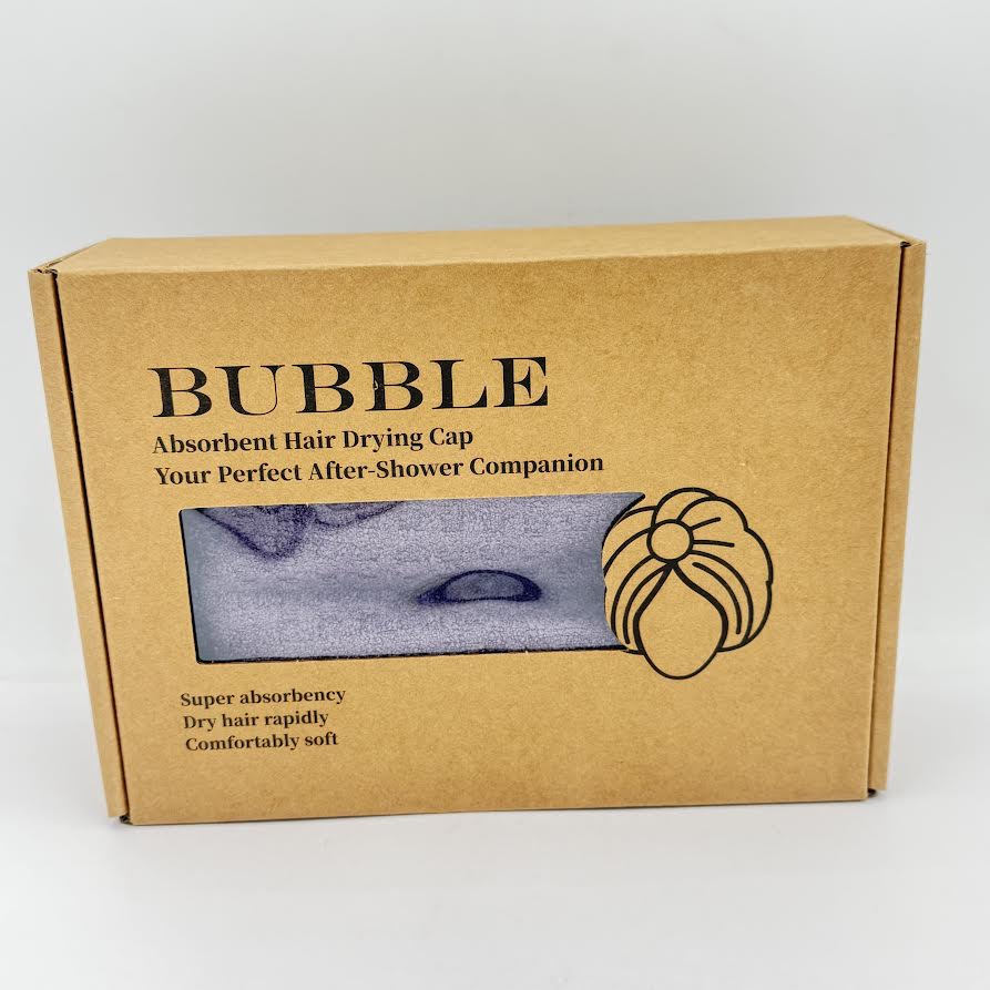 Bubble Super Absorbency Rapidly Dry Hair Towel Wrap-Purple速乾乾髮帽