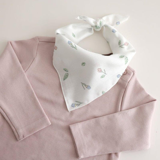 BambooBebe Embossed Hankie - Flower Buds 5 pack
