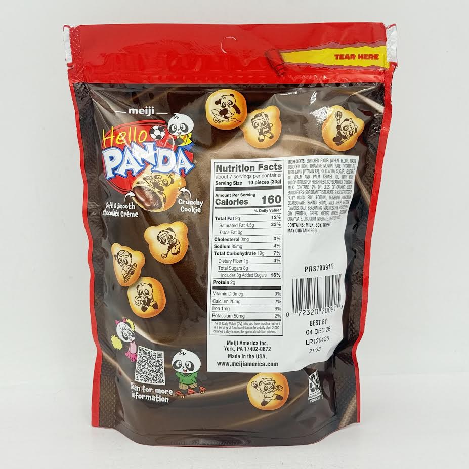 Meiji Hello Panda Cookie - Chocolate 7oz/(198g）