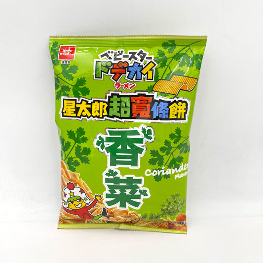 Taiwanese Oyatsu Biscuit Coriander Flavor 70g星太郎超寬條餅-香菜口味