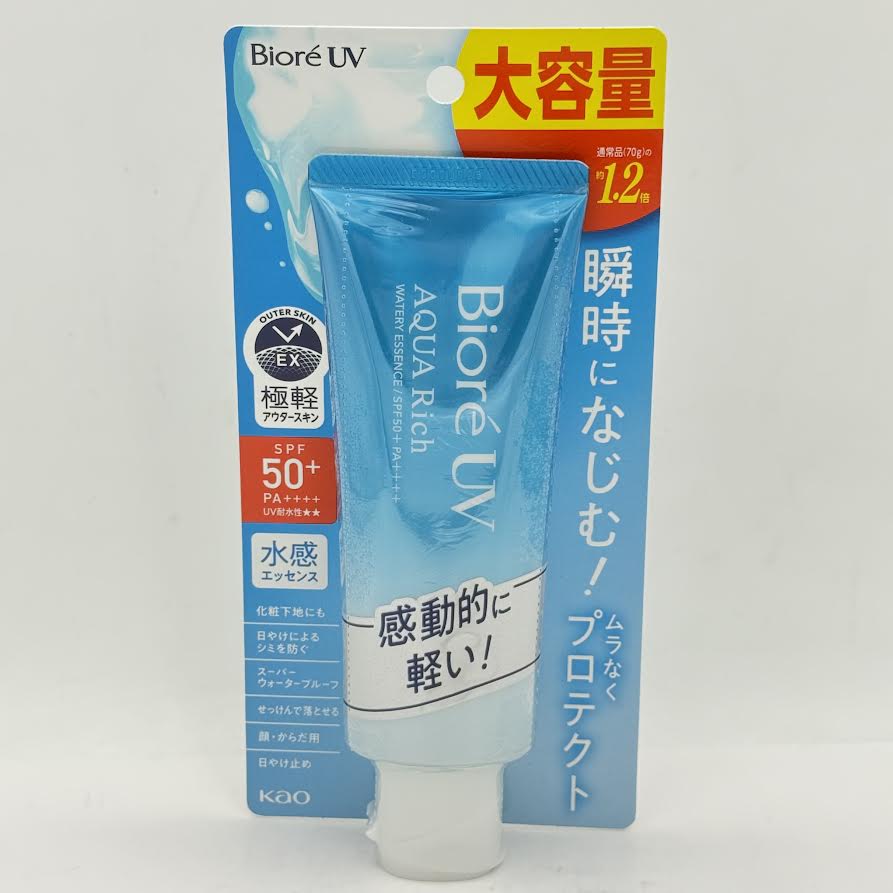 Kao Biore UV Aqua Rich Watery Essence SPF 50+ PA++++ 90g花王碧柔水感防曬乳液