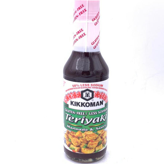 Kikkoman Gluten-Free 50% Less Sodium Teriyaki Marinade & Sauce 10oz/296 ml 無麩質照燒醃醬料
