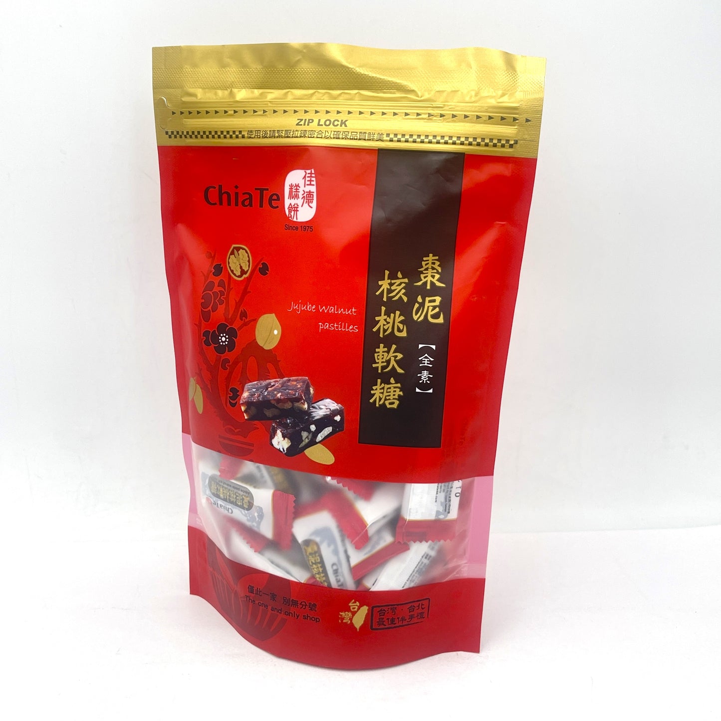 Chia Te Jujube Walnut Pastilles 350g佳德棗泥核桃軟糖