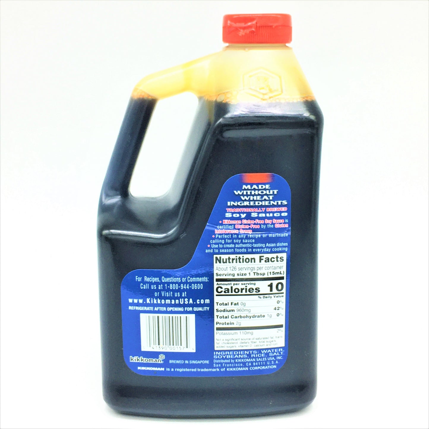 Kikkoman Gluten Free Traditionally Brewed Soy Sauce 1.89 L